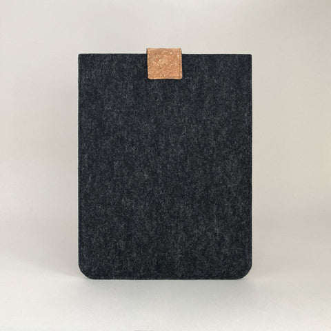 Hülle für MacBook Air M3 13 | mit Magnetverschluss und extra Fach | anthrazit - Colorful | Modell "HAKA"