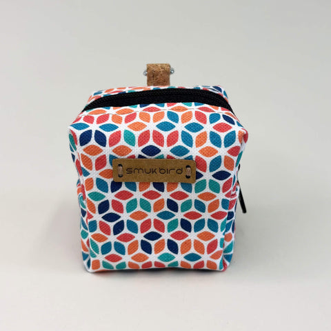 Mini-Tasche für Kopfhörer & Co. | aus Bio-Baumwolle | Design Colorful | Modell PocketCube