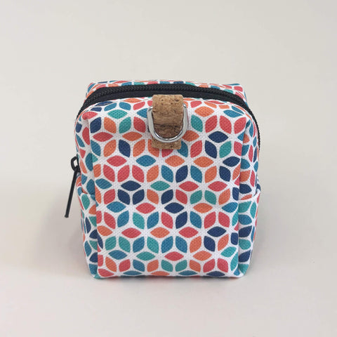 Mini-Tasche für Kopfhörer & Co. | aus Bio-Baumwolle | Design Colorful | Modell PocketCube