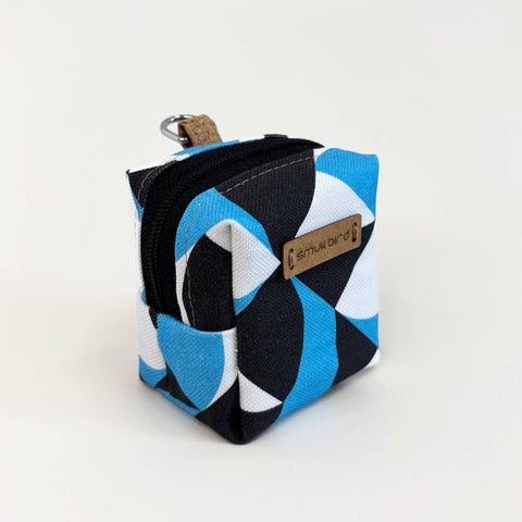 Mini-Tasche für Kopfhörer & Co. | aus Bio-Baumwolle | Design Shapes | Modell PocketCube