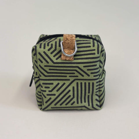 Mini-Tasche für Kopfhörer & Co. | aus Bio-Baumwolle | Design Stripes | Modell PocketCube