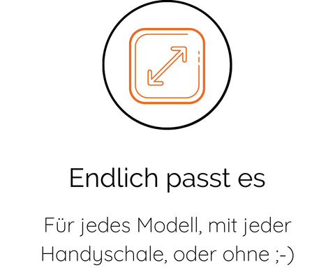 Endlich passt es | Für jedes Modell, mit jeder Handyschale, oder ohne