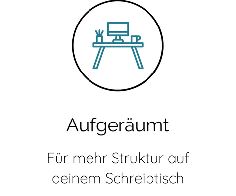 Aufgeräumt | Für mehr Struktur auf deinem Schreibtisch