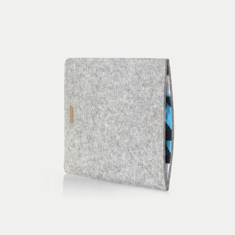 Hülle für MacBook Pro M2 Pro | aus Filz und Bio-Baumwolle | hellgrau - Shapes | Modell "LET"