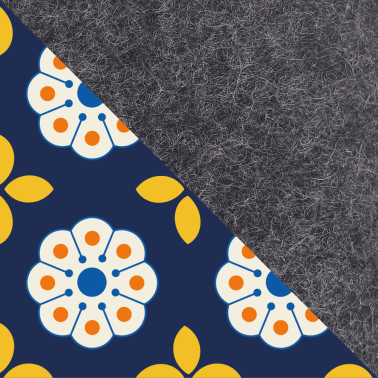 Hülle für Fujitsu Stylistic | aus Filz und Bio-Baumwolle | anthrazit - Bloom | Modell "LET"