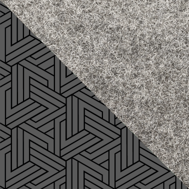 Umhängetasche für Samsung Galaxy M54 | aus Filz und Bio-Baumwolle | hellgrau - tracks | Modell KEDJA