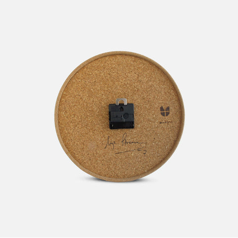 Wanduhr aus Filz und Kork 30 cm | Design "Dots" by Anja Streese