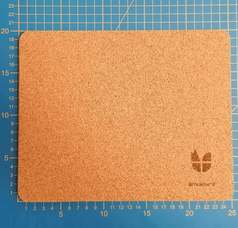 Mousepad aus Filz und Kork | 20 x 25 cm | anthrazit