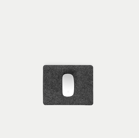 Mousepad aus Filz und Kork | 20 x 25 cm | anthrazit