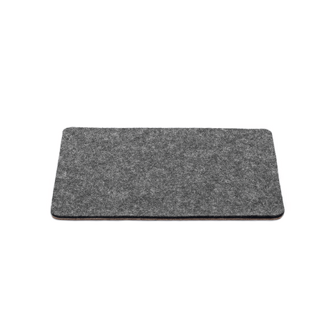 Mousepad aus Filz und Kork | 20 x 25 cm | anthrazit