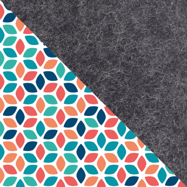 Hülle für Onyx Boox Tab Ultra C | aus Filz und Bio-Baumwolle | anthrazit - colorful | Modell "LET"