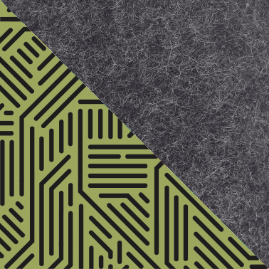 Hülle für Surface Go 3 | aus Filz und Bio-Baumwolle | anthrazit - stripes | Modell "LET"