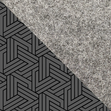 Hülle für Onyx Boox Nova 3 Color | aus Filz und Bio-Baumwolle | hellgrau - tracks | Modell "LET"