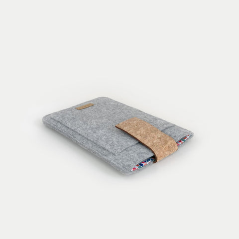 Hülle für PocketBook InkPad Eo | mit Magnetverschluss und extra Fach | hellgrau - Colorful | Modell "HAKA"