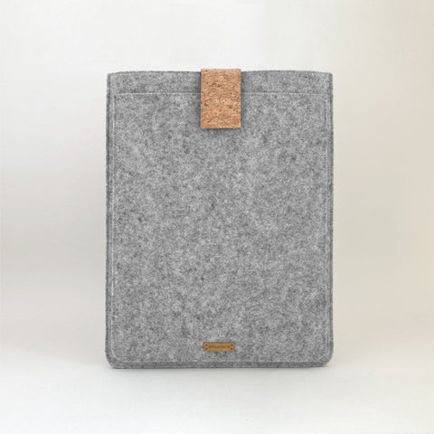Hülle für Fujitsu LifeBook | mit Magnetverschluss und extra Fach  | hellgrau - Bloom | Modell "HAKA"
