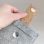 Hülle für PocketBook Touch Lux 5 | mit Magnetverschluss und extra Fach | hellgrau - Tracks | Modell "HAKA"