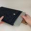 Hülle für Dynabook Tecra | mit Magnetverschluss und extra Fach  | anthrazit - Tracks | Modell "HAKA"