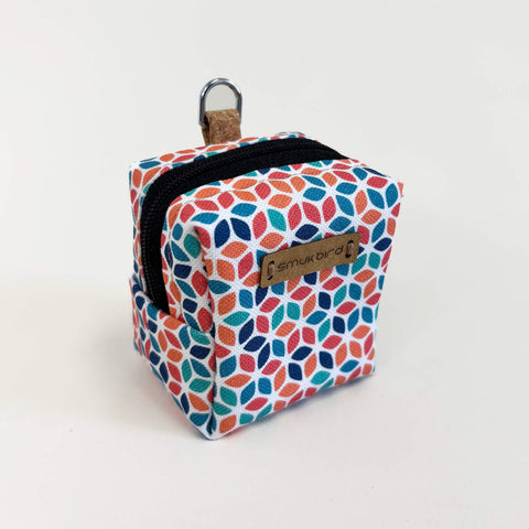 Mini-Tasche für Kopfhörer & Co. | aus Bio-Baumwolle | Design Colorful | Modell PocketCube