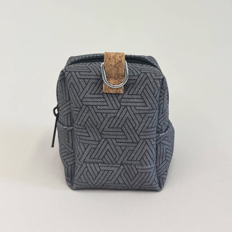 Mini-Tasche für Kopfhörer & Co. | aus Bio-Baumwolle | Design Tracks | Modell PocketCube