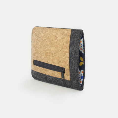 Handytasche mit Kartenfach für Samsung Galaxy Z Fold6 | anthrazit - bloom | Modell "ZIP"