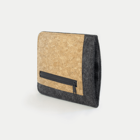 Handytasche mit Kartenfach für Samsung Galaxy Z Fold5 | anthrazit - tracks | Modell "ZIP"