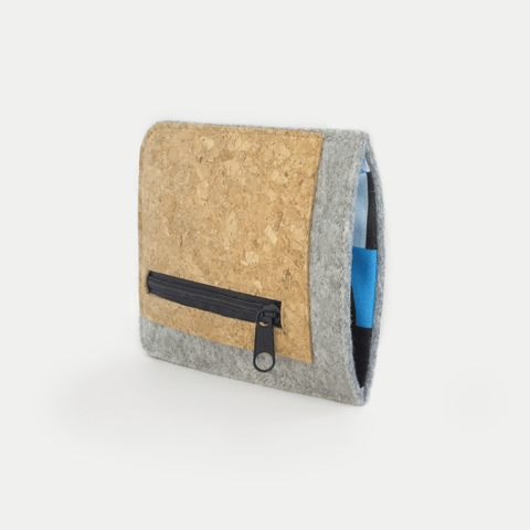 Handytasche mit Kartenfach für Samsung Galaxy Z Flip5 | hellgrau - shapes | Modell "ZIP"