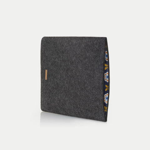 Case for MSI Modern | made of felt and organic cotton | anthracite - Bloom | Model "LET"