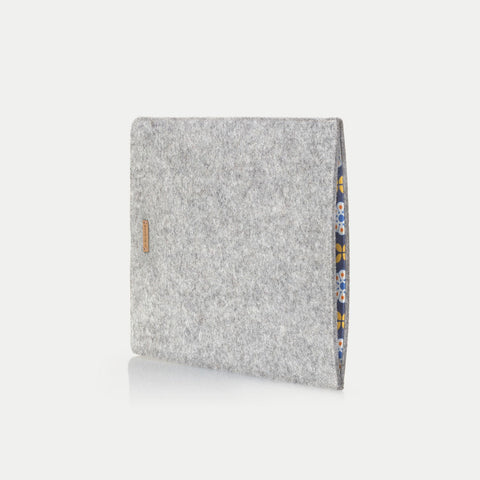 Case for Acer 317 | made of felt and organic cotton | light gray - Bloom | Model "LET"