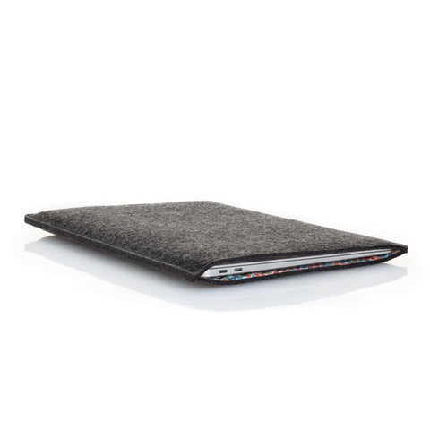 Hülle für HP EliteBook | aus Filz und Bio-Baumwolle | anthrazit - Colorful | Modell "LET"