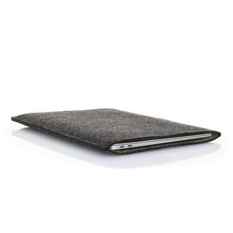 Case for Lenovo ThinkBook | made of felt and organic cotton | anthracite - stripes | Model "LET"