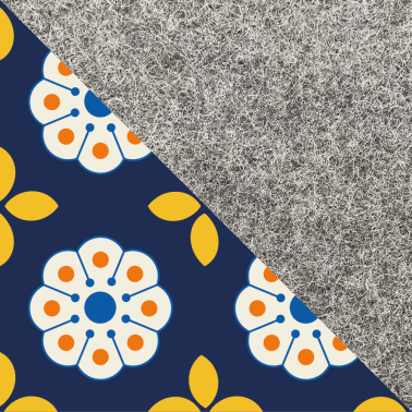 Umhängetasche für Fairphone 6 | aus Filz und Bio-Baumwolle | hellgrau - bloom | Modell KEDJA