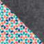 Hülle für reMarkable Paper Pro | aus Filz und Bio-Baumwolle | anthrazit - colorful | Modell "LET"
