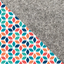 Hülle für reMarkable Paper Pro | aus Filz und Bio-Baumwolle | hellgrau - colorful | Modell "LET"