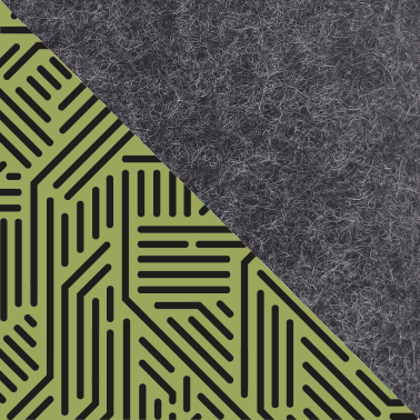 Umhängetasche für Google Pixel Fold | aus Filz und Bio-Baumwolle | anthrazit - stripes | Modell KEDJA