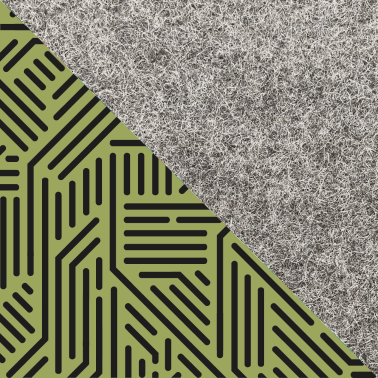 Hülle für Asus TUF A17 | aus Filz und Bio-Baumwolle | hellgrau - Stripes | Modell "LET"