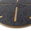 Wanduhr aus Filz und Kork 30 cm | anthrazit - schwarz | Design: Odense