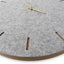 Wanduhr aus Filz und Kork 30 cm | hellgrau - gold | Design: Kopenhagen