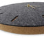 Wanduhr aus Filz und Kork 30 cm | anthrazit - gold | Design: Kopenhagen