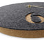 Wanduhr aus Filz und Kork 30 cm | anthrazit - gold | Design: Aarhus