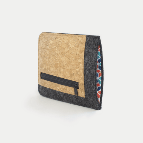 Handytasche mit Kartenfach für Google Pixel 7 Pro | anthrazit - colorful | Modell "ZIP"