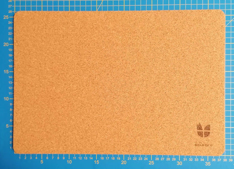 Matta för MacBooks gjord av filt och kork | 26x38cm | ljusgrå
