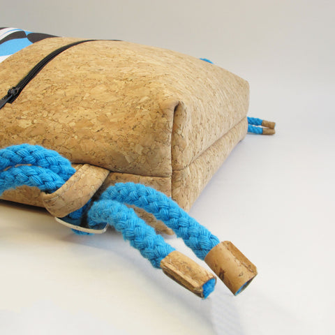 Turnbeutel für Kinder, kleiner Rucksack | aus Baumwolle und Kork | Shapes