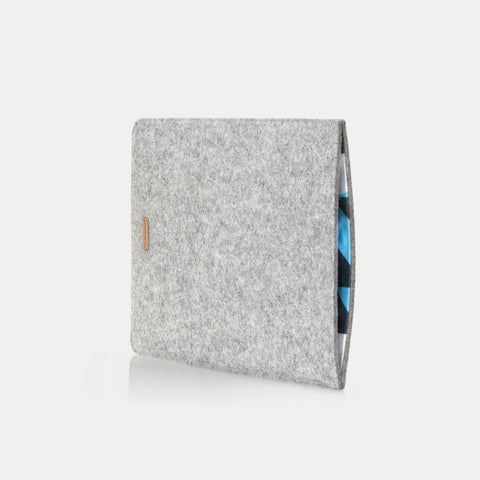 Fodral för MacBook Pro 13 | tillverkad av filt och ekologisk bomull | ljusgrå - Shapes | "LET"-modell