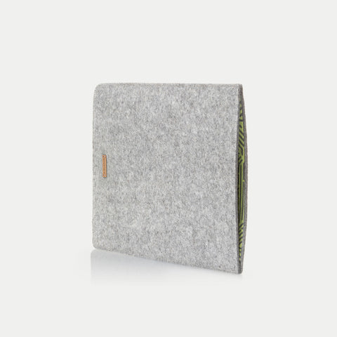 Sleeve til MacBook Pro 14 | fremstillet af filt og økologisk bomuld | lysegrå - Stripes | "LET"-model