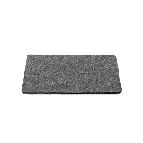 Mousepad made of felt and cork | 20x25cm | anthracite