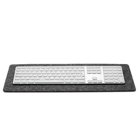 Skrivbordsunderlägg av filt och kork | 20x50cm | antracit