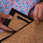 Handytasche mit Kartenfach für Samsung Galaxy S24 Plus | anthrazit - shapes | Modell "ZIP"