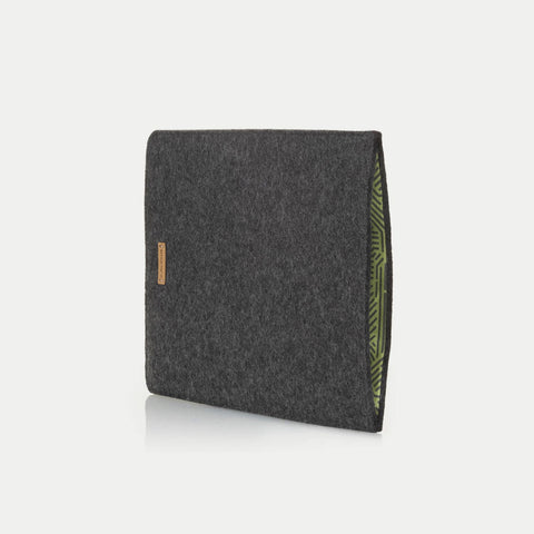 Case for Galaxy Tab Active 4 Pro | made of felt and organic cotton | anthracite - stripes | Model "LET"