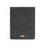 Hülle für iPad Mini - 5. Gen | aus Filz und Bio-Baumwolle | anthrazit - stripes | Modell "LET"