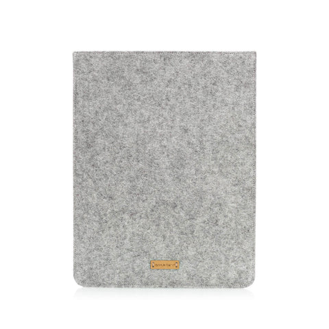 Case for Galaxy Tab A8 | made of felt and organic cotton | light gray - colorful | Model "LET"